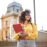 woman ready for college